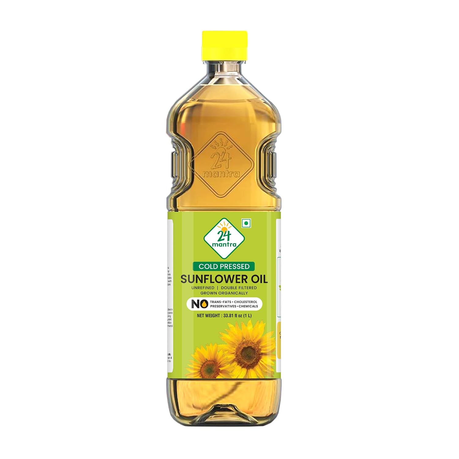 24 Mantra Organic Sunflower Cold Pressed Oil - 500 ML
